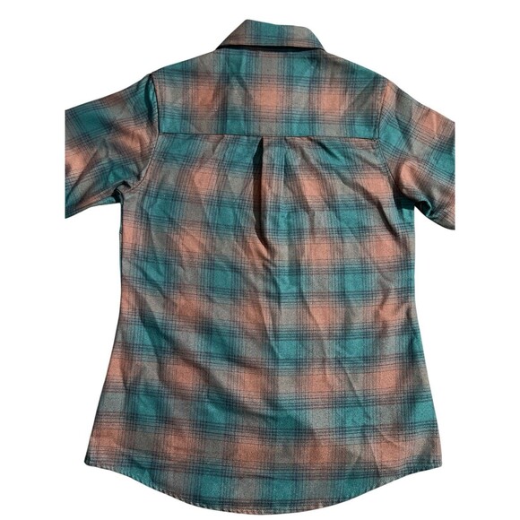 Dixxon Flannel The Widowmaker Brown & Dark Green Plaid Sz S Womens - Picture 5 of 11